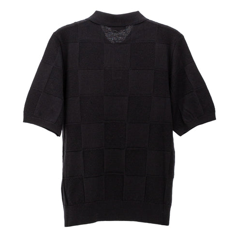 Carhartt S/S Checker Polo Black I034535 4068584107467 Front Degli Uberti
